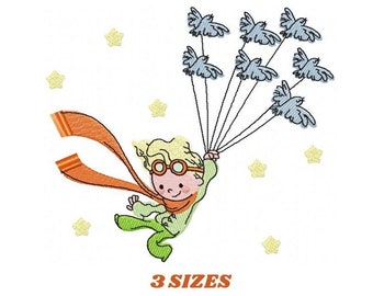 Little Prince embroidery designs - King embroidery design machine embroidery pattern - instant download - baby boy embroidery file fairytale