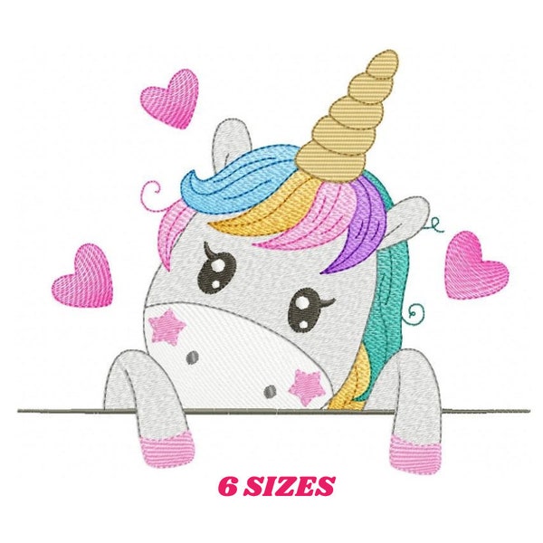 Unicorn embroidery designs - Baby Girl embroidery design machine embroidery pattern - Unicorns embroidery file - Fairy tale magical Fantasy