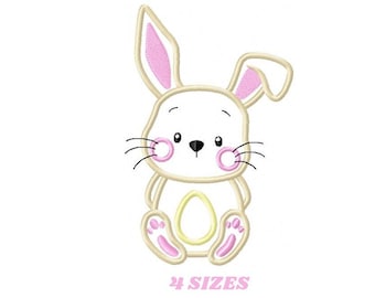 Bunny embroidery design - Rabbit embroidery designs machine embroidery pattern - Baby boy embroidery file - Rabbit applique Easter download