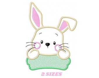 Bunny embroidery design - Rabbit embroidery designs machine embroidery pattern - baby boy embroidery file - kid embroidery rabbit pes jef