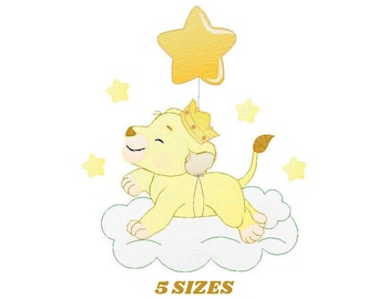 Lioness embroidery designs - Lion embroidery design machine embroidery pattern - Baby boy embroidery file - Lion king embroidery download