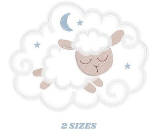 Sheep embroidery design - Lamb embroidery designs machine embroidery pattern - baby embroidery file newborn embroidery sheep applique design