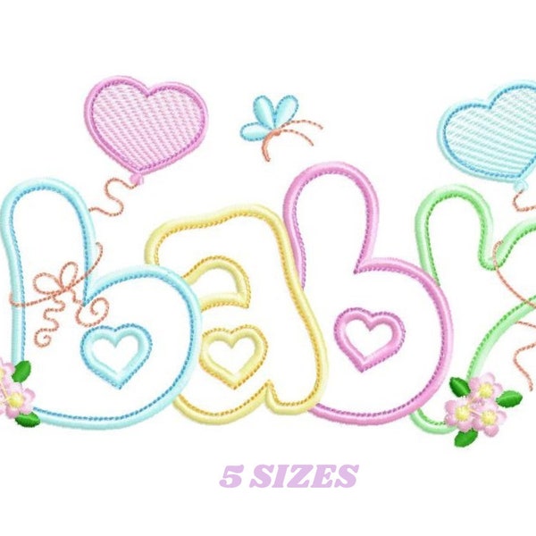 Baby embroidery design - Newborn embroidery designs machine embroidery pattern - Nursery embroidery file - Baby girl embroidery boy kid