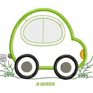 Desenhos de bordados de apliques de carro - Padrão de bordado de máquina de veículo - Arquivo de bordado de automóvel - Download digital instantâneo pes jef dst hus
