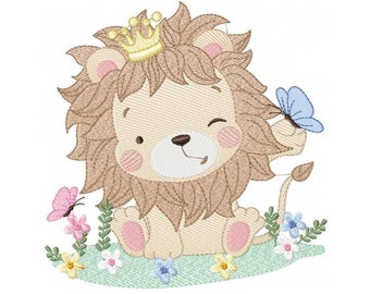 Lion embroidery designs - Safari embroidery design machine embroidery pattern - Baby boy embroidery file - Lion king embroidery download pes