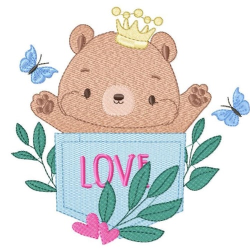 Bear Embroidery Designs Baby Boy Embroidery Design Machine Etsy