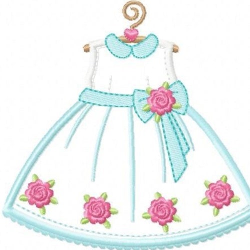 Cute Baby Dress Set Applique Machine Embroidery Designs Set - Etsy