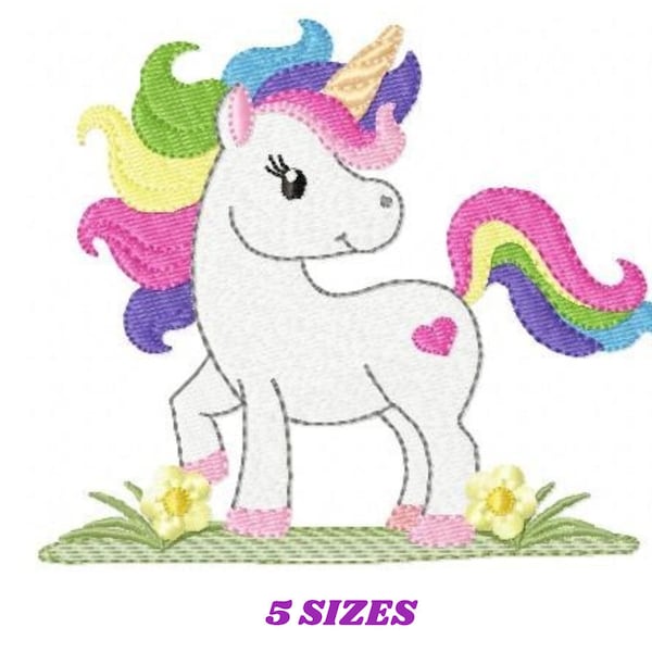 Unicorn embroidery designs - Baby Girl embroidery design machine embroidery pattern - Unicorns embroidery file - Fairy tale magical Fantasy