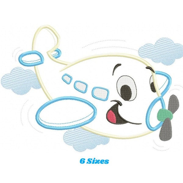 Plane embroidery designs - Airplane embroidery design machine embroidery pattern - Airplane applique design - Baby boy embroidery download