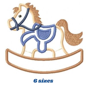Horse Toy embroidery design - Baby Boy embroidery designs machine embroidery pattern - Horse toy applique design - embroidery for kids baby