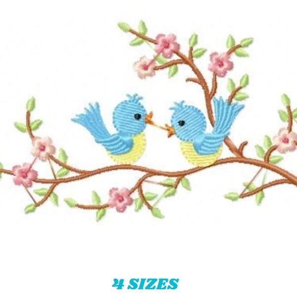 鳥の刺繍デザイン - 鳥の刺繍デザイン機械刺繍パターン - 即時ダウンロード - 女児の刺繍ファイルキッチンタオル