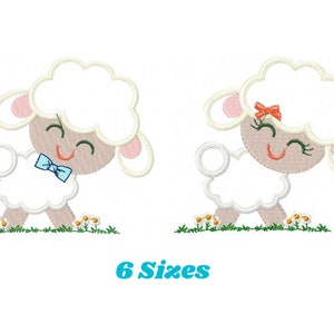 Sheep embroidery design - Lamb embroidery designs machine embroidery pattern - baby embroidery file - newborn embroidery sheep applique pes