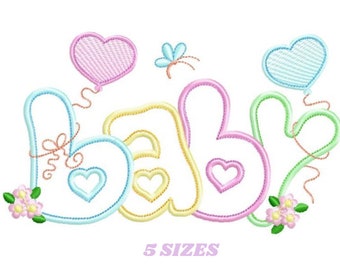 Baby embroidery design - Newborn embroidery designs machine embroidery pattern - Nursery embroidery file - Baby girl embroidery boy kid