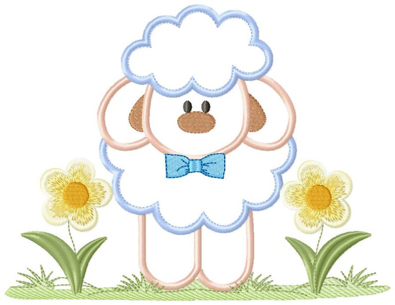 Sheep Embroidery Design Lamb Embroidery Designs Machine Etsy