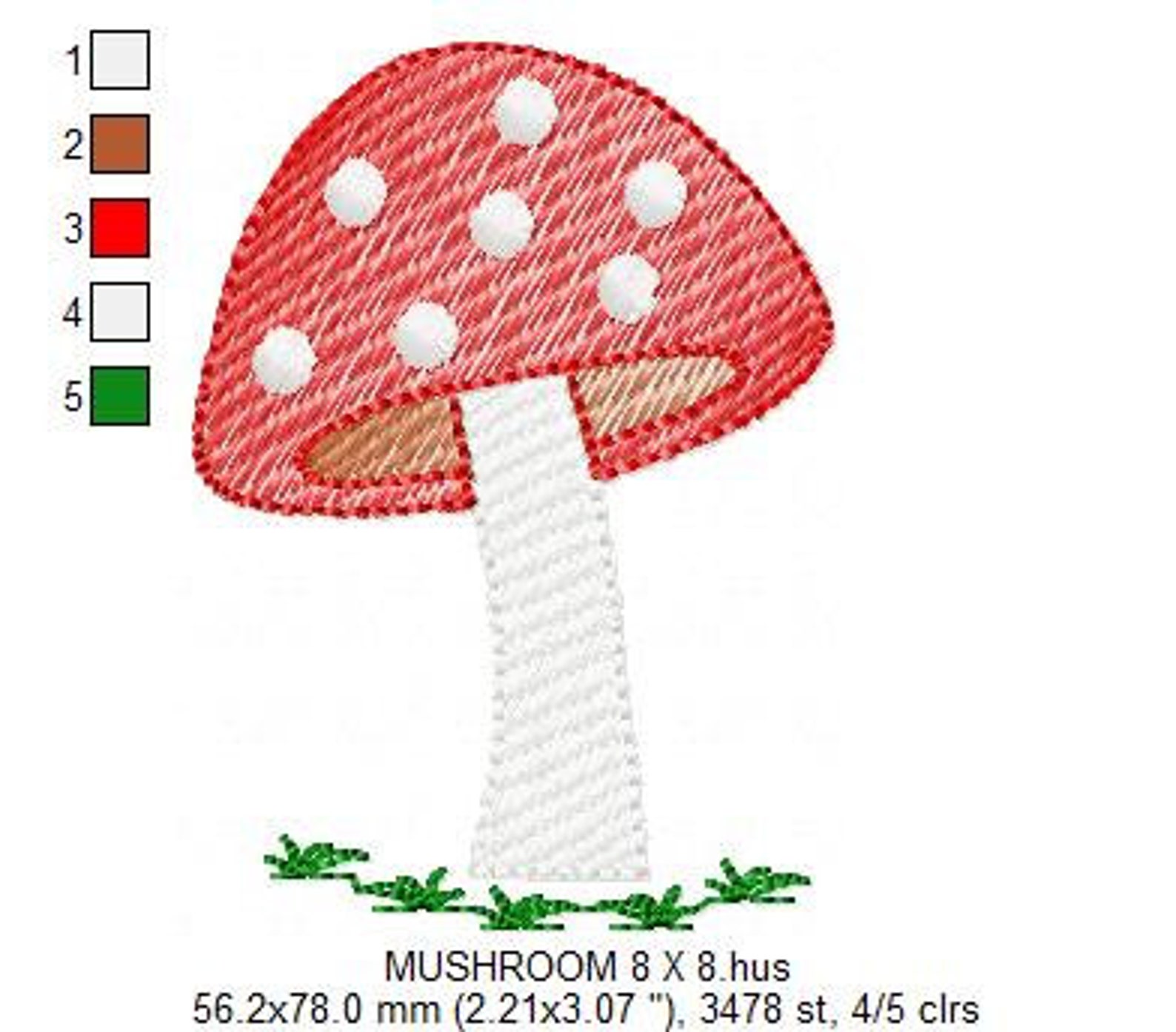 Mushroom Embroidery Designs Toad Embroidery Design Machine Etsy