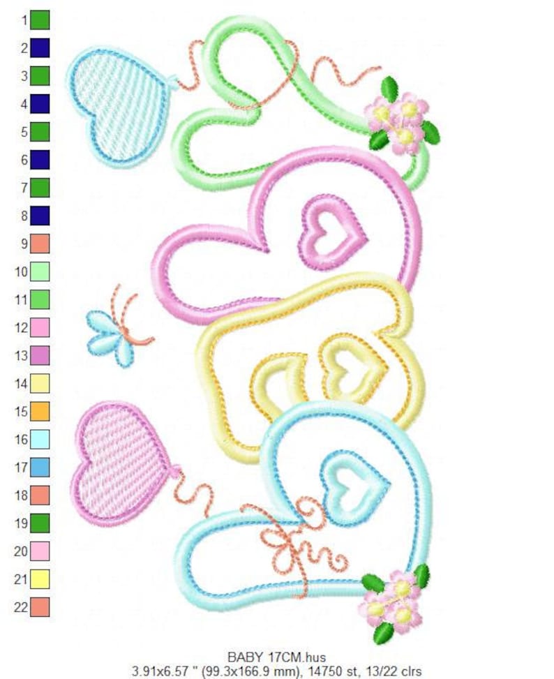 Baby Embroidery Design Newborn Embroidery Designs Machine Etsy