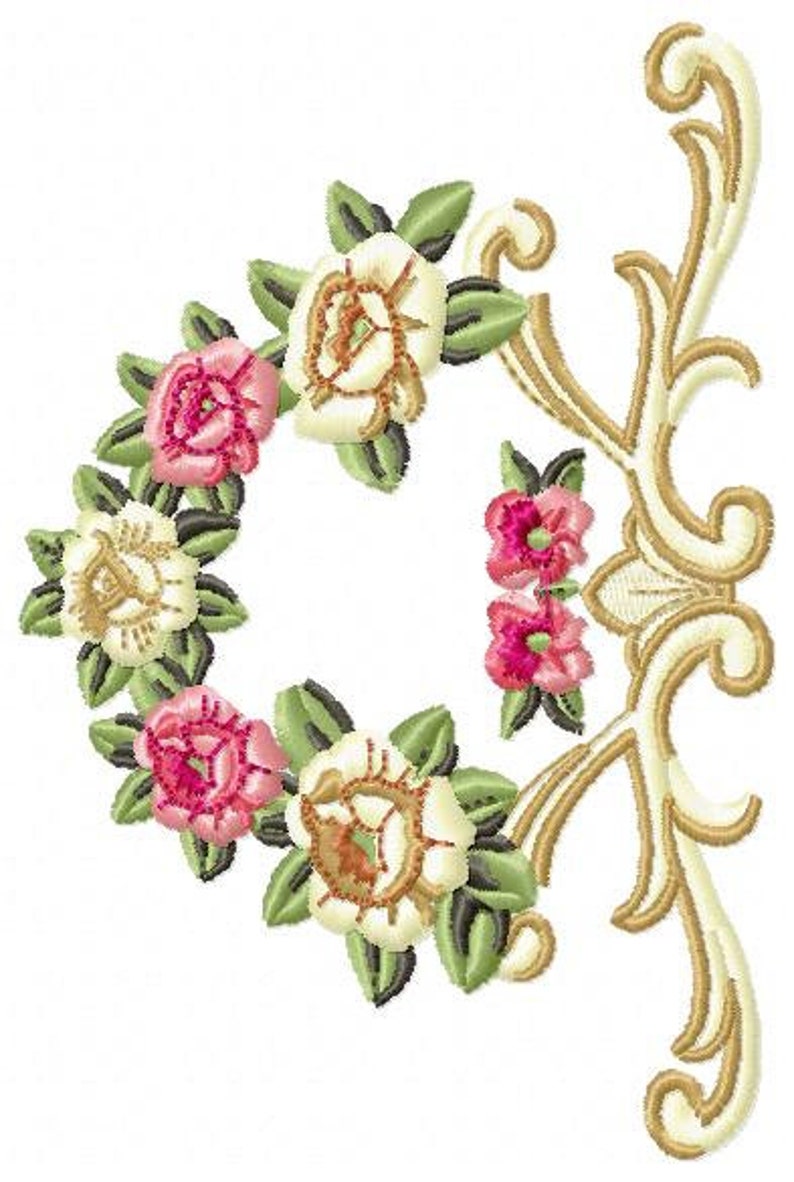 Heart with roses embroidery designs flower embroidery design  etsy Heart with roses embroidery designs flower embroidery design  etsy