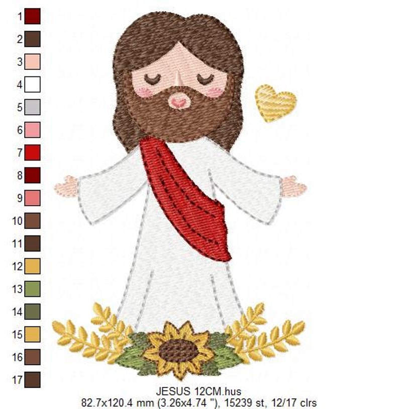 Jesus Embroidery Design Christian Embroidery Designs Machine Etsy