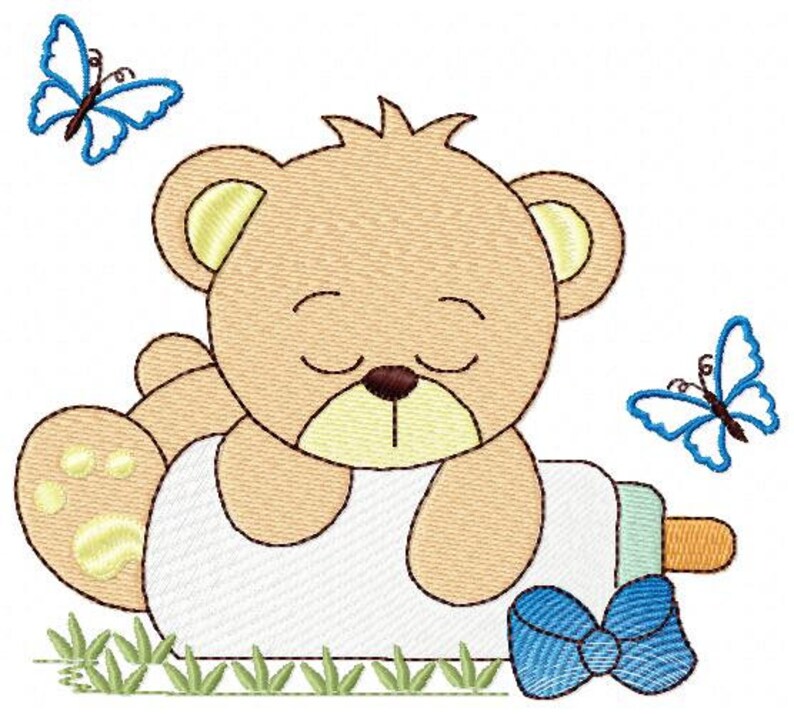 Baby Bear Embroidery Designs Teddy Embroidery Design Machine Etsy