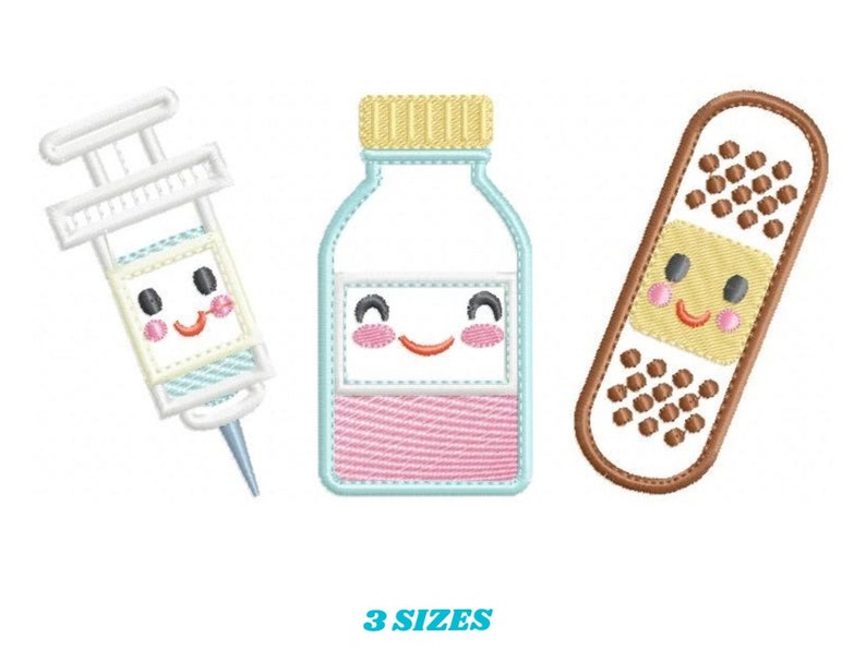 Band Aid Embroidery Design Pillbox Embroidery Designs Etsy UK