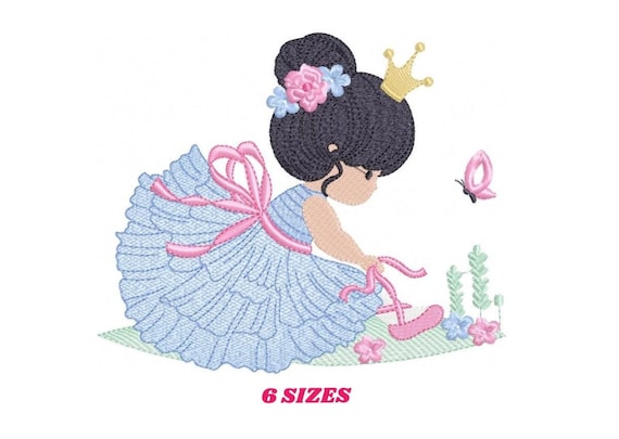Ballerina Embroidery Design – Ballet Machine Embroidery Pattern (Digital File)