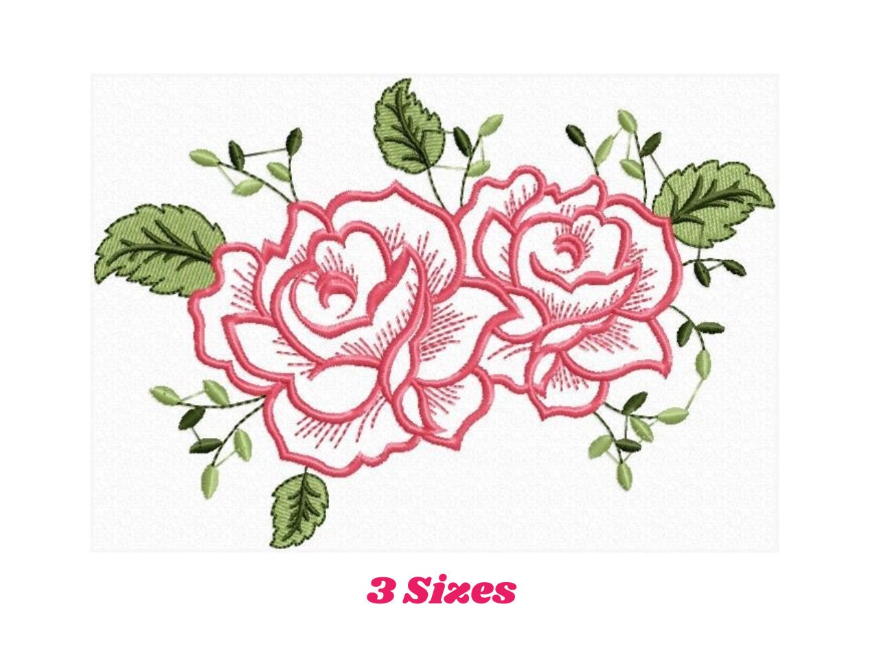 Stitched Embroidery Design Free Rose – Daily Embroidery