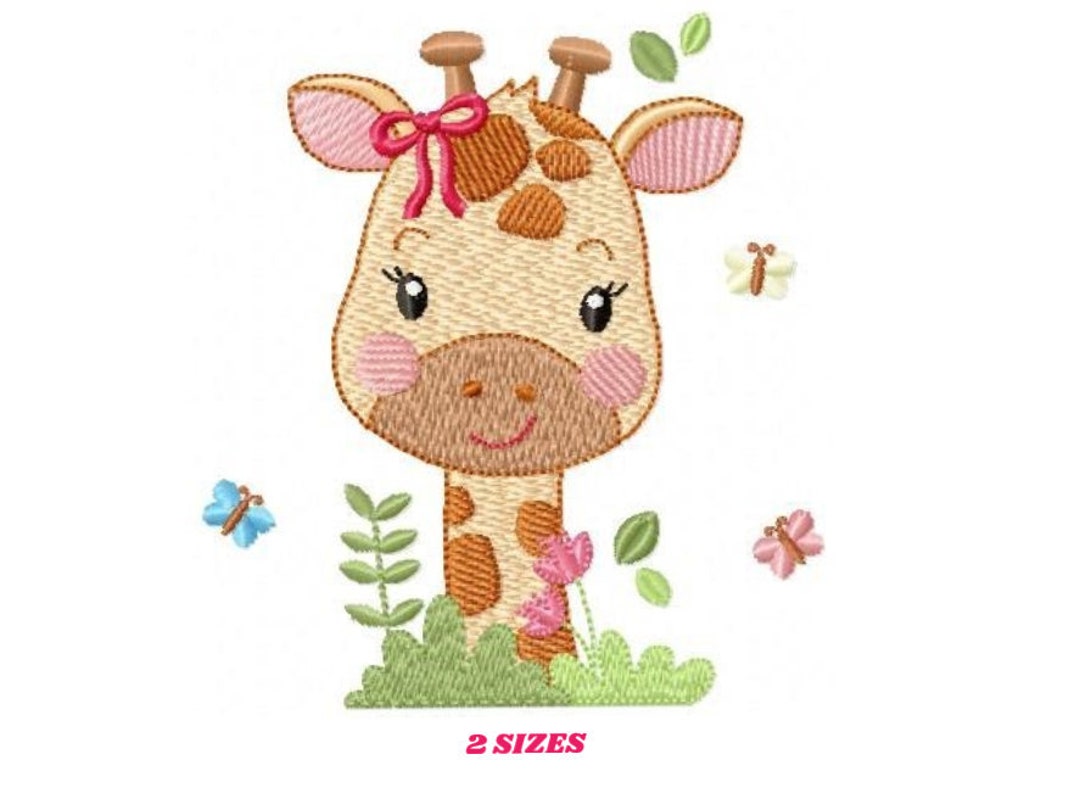 Giraffe Embroidery Design Animal Embroidery Designs Machine Embroidery