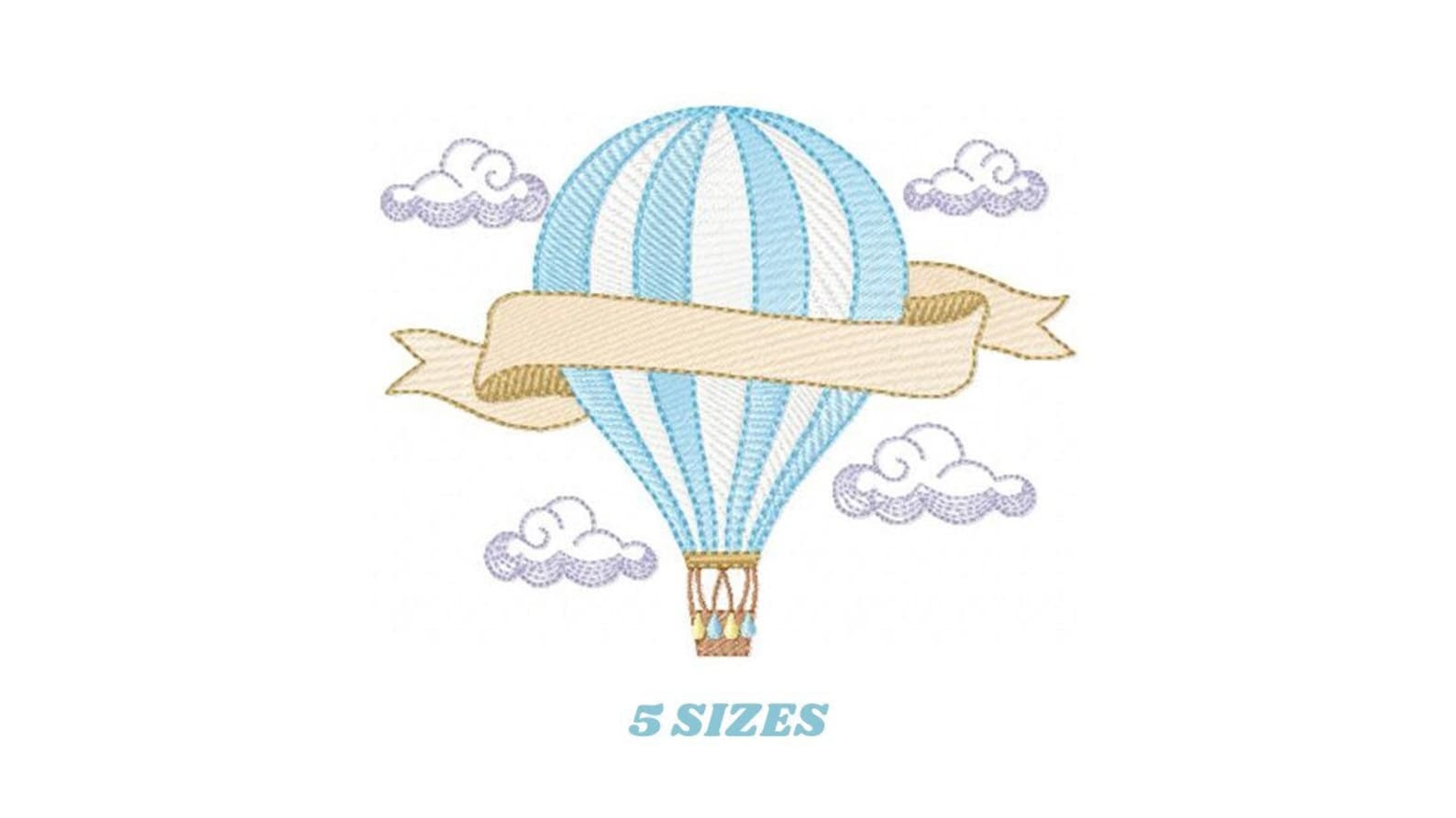 Balloon Embroidery Designs - Hot Air Balloon Embroidery Design Machine ...