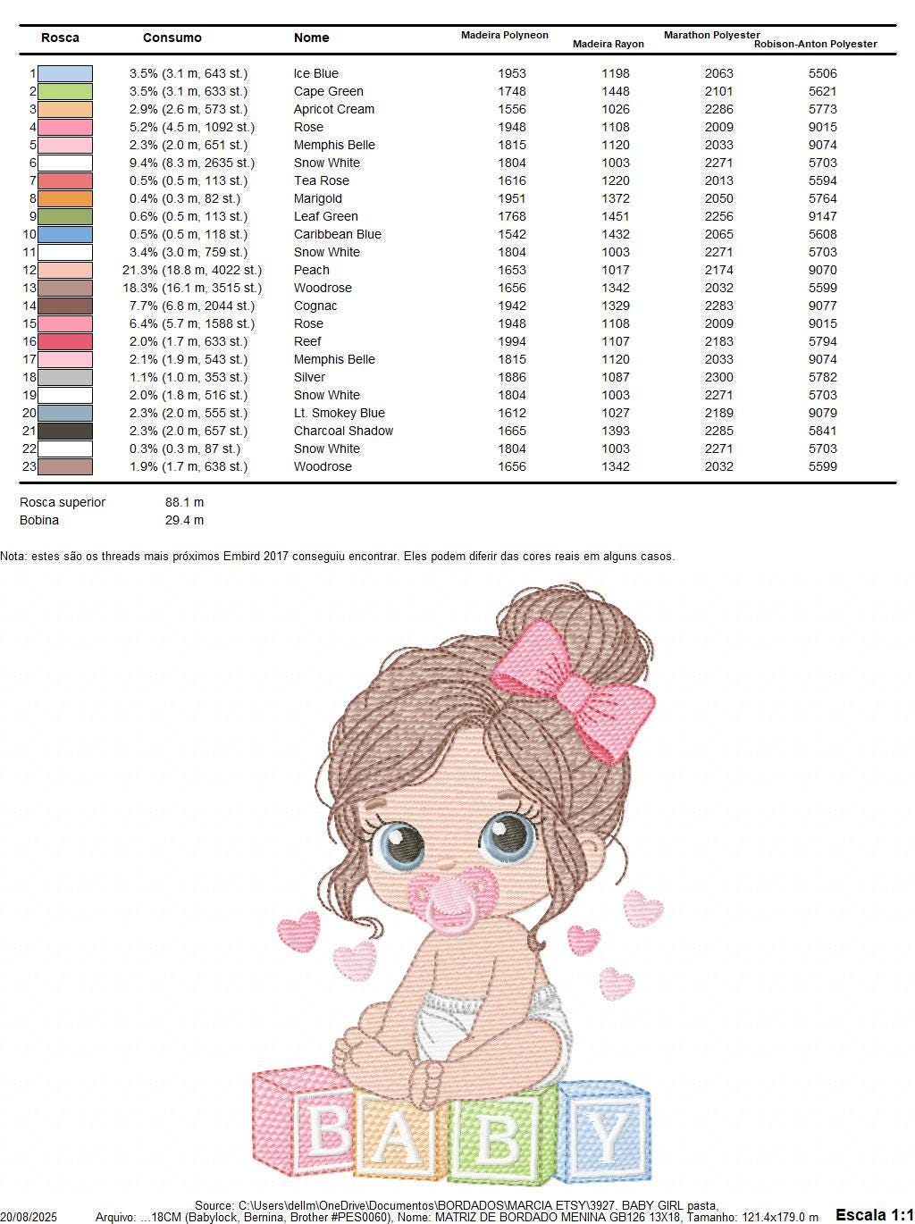 Embroidery Printed Pant For Baby Girl In Black Color main image 0