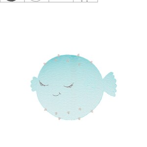 Puffer Fish embroidery designs Ocean animals embroidery design machine embroidery pattern Sleeping fish embroidery file sea animals image 8