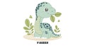 Dinosaur embroidery designs - Dino embroidery design machine embroidery pattern - instant download - Baby boy embroidery file brontosaurus product logo