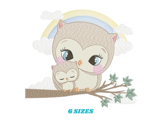 file instant download Newborn embroidery design animals embroidery design machine Cute Owl embroidery design baby embroidery pattern