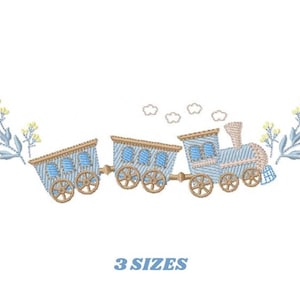 Train Embroidery Design – Baby Boy Machine Pattern (Digital Download)
