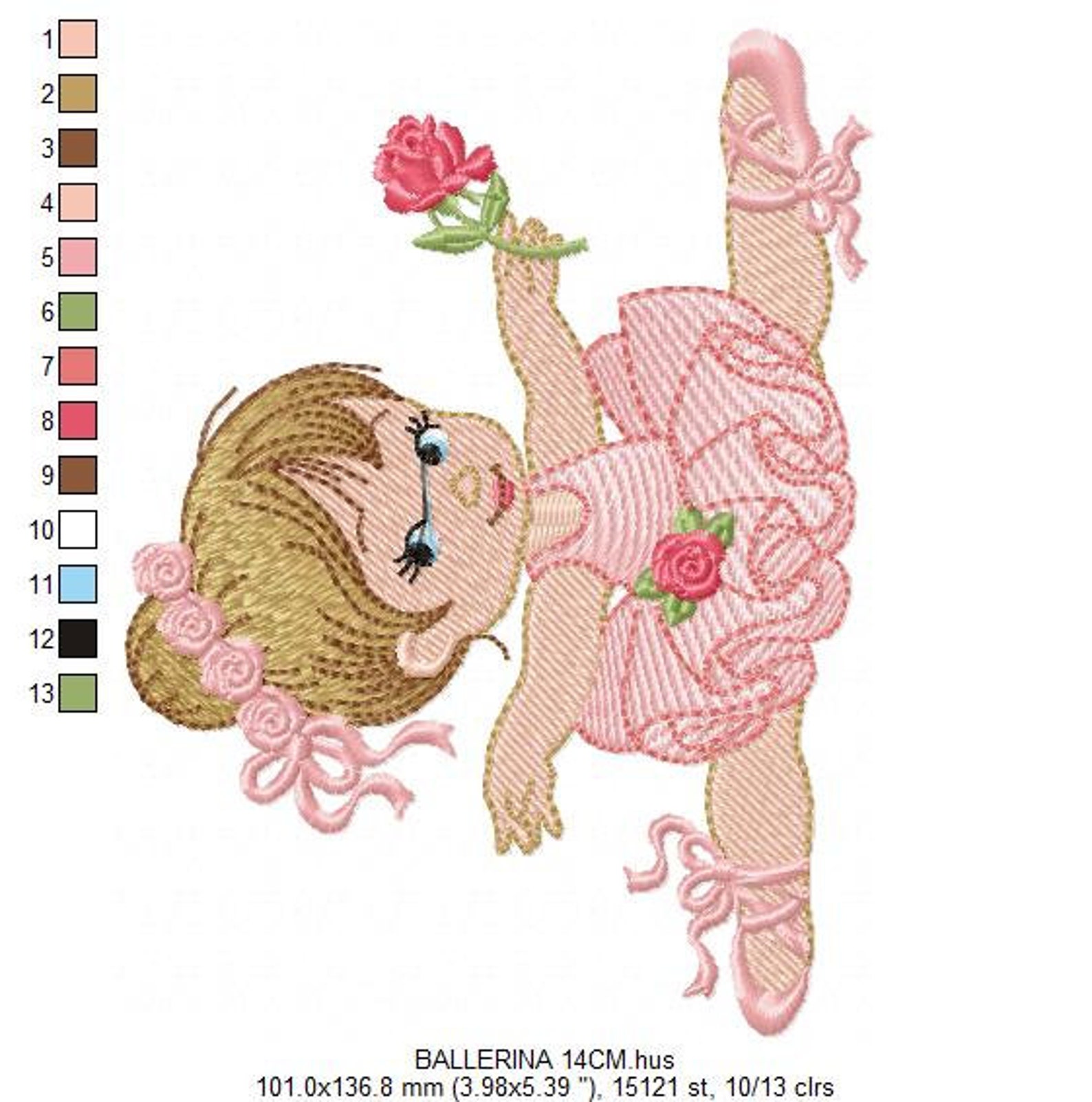 Ballerina embroidery designs ballet embroidery design  etsy
