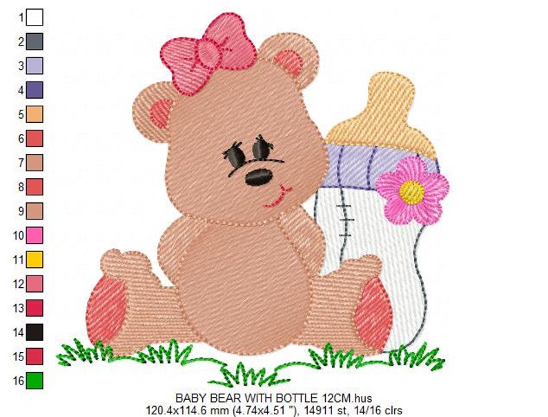 teddy embroidery