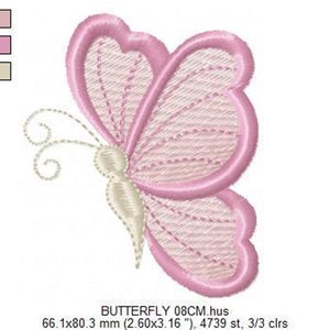 Mini Butterfly Embroidery Design – Small Machine Embroidery Pattern (Digital Download)