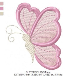 Mini Butterfly Embroidery Design – Small Machine Embroidery Pattern (Digital Download)
