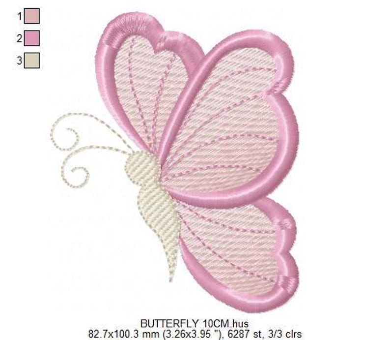 Mini Butterfly Embroidery Design – Small Machine Embroidery Pattern (Digital Download)