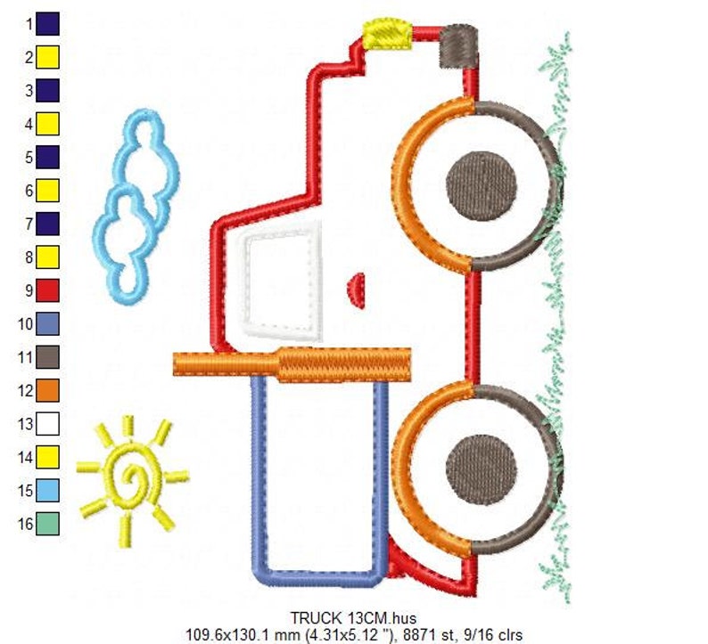 Truck embroidery designs vehicle embroidery design machine  etsy Truck embroidery designs vehicle embroidery design machine  etsy