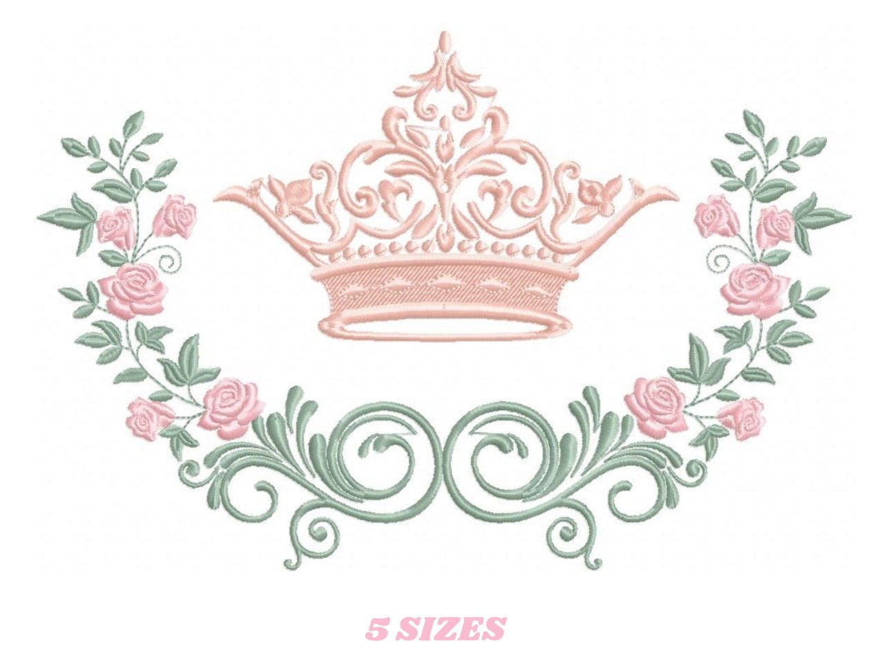 Crown Embroidery Designs Laurel Wreath With Crown Embroidery - Etsy Denmark Crown Embroidery Designs Laurel Wreath With Crown Embroidery - Etsy Denmark