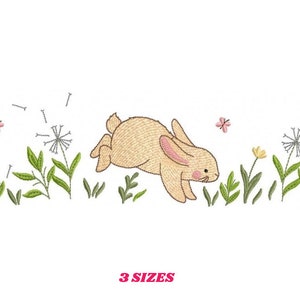 Bunny embroidery design - Animal embroidery designs machine embroidery pattern - Woodland animals embroidery file - instant download rabbit