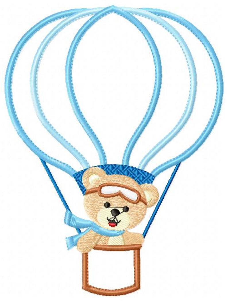 Bear embroidery designs hot air balloon embroidery design  etsy uk Bear embroidery designs hot air balloon embroidery design  etsy uk