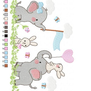 Elephant Embroidery Designs Animal Embroidery Design Machine Embroidery ...