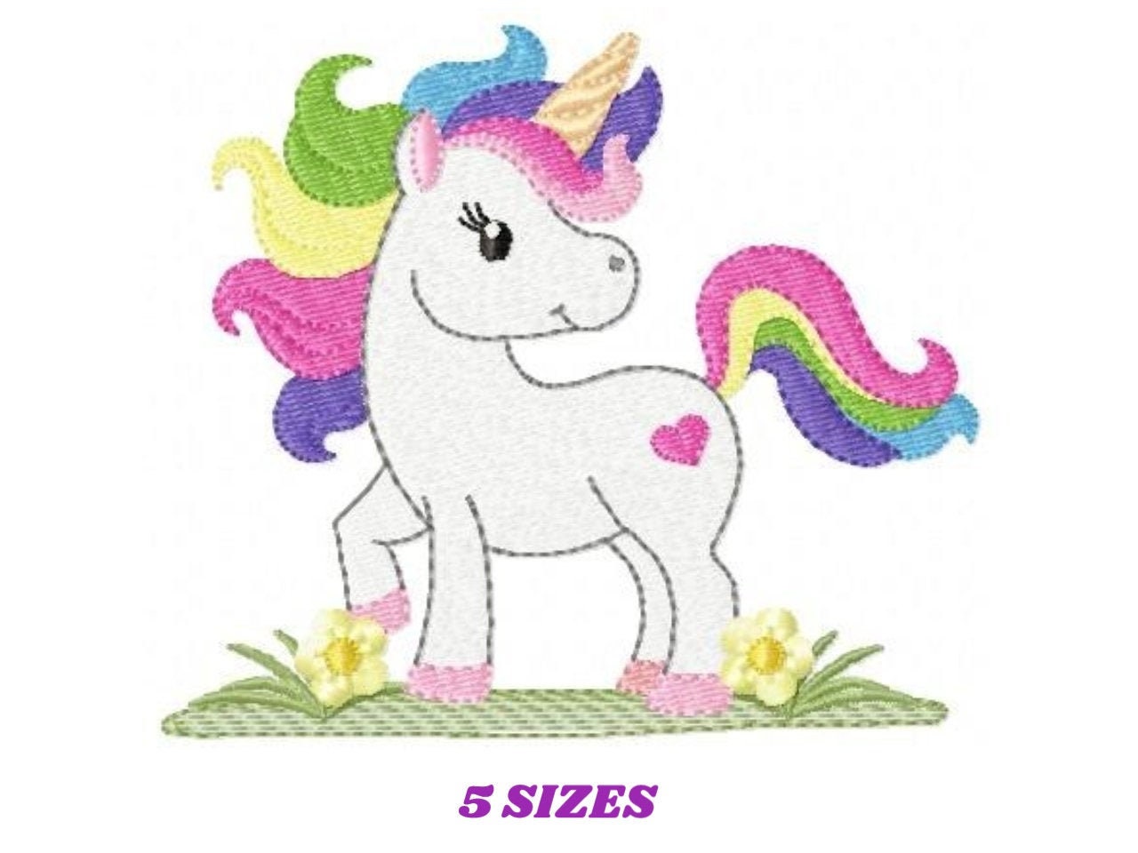 Unicorn cheap embroidery design