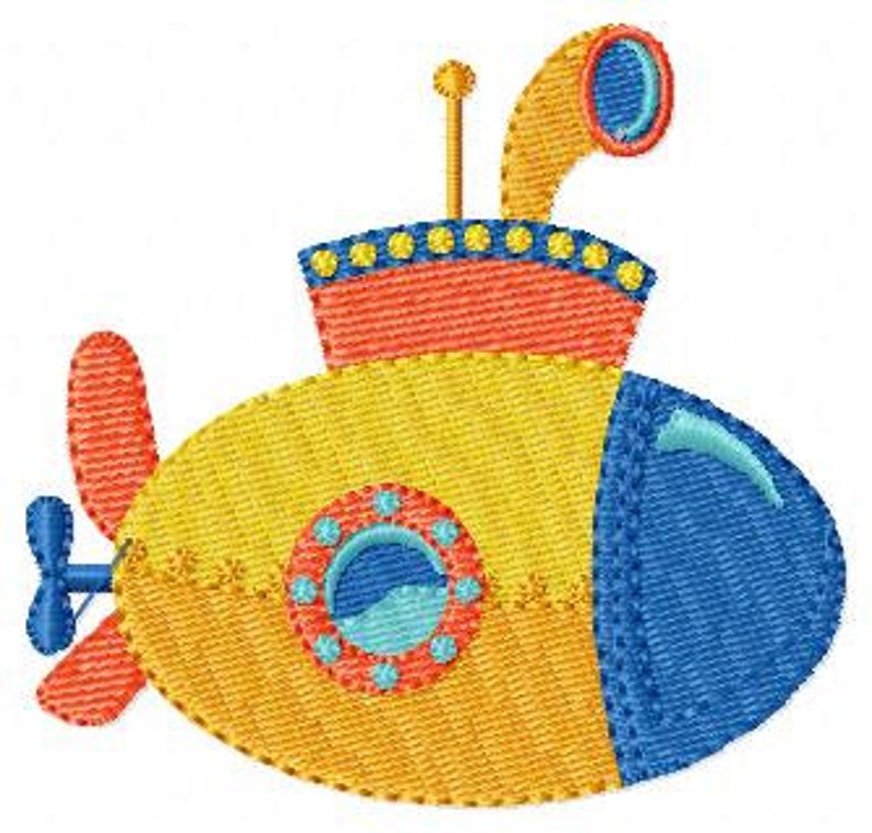 Submarine embroidery design baby boy embroidery designs  etsy