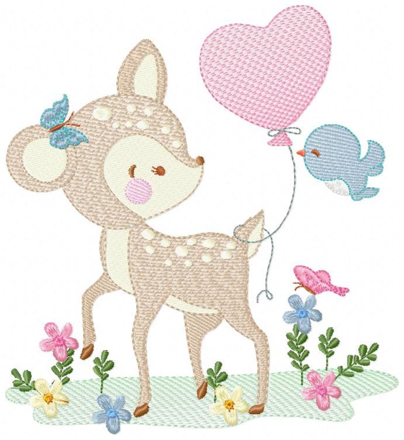Deer embroidery design animal embroidery designs machine  etsy Deer embroidery design animal embroidery designs machine  etsy