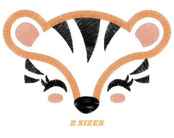 Tiger embroidery design - Animal face embroidery designs machine embroidery pattern - Tiger applique embroidery - Baby boy instant download