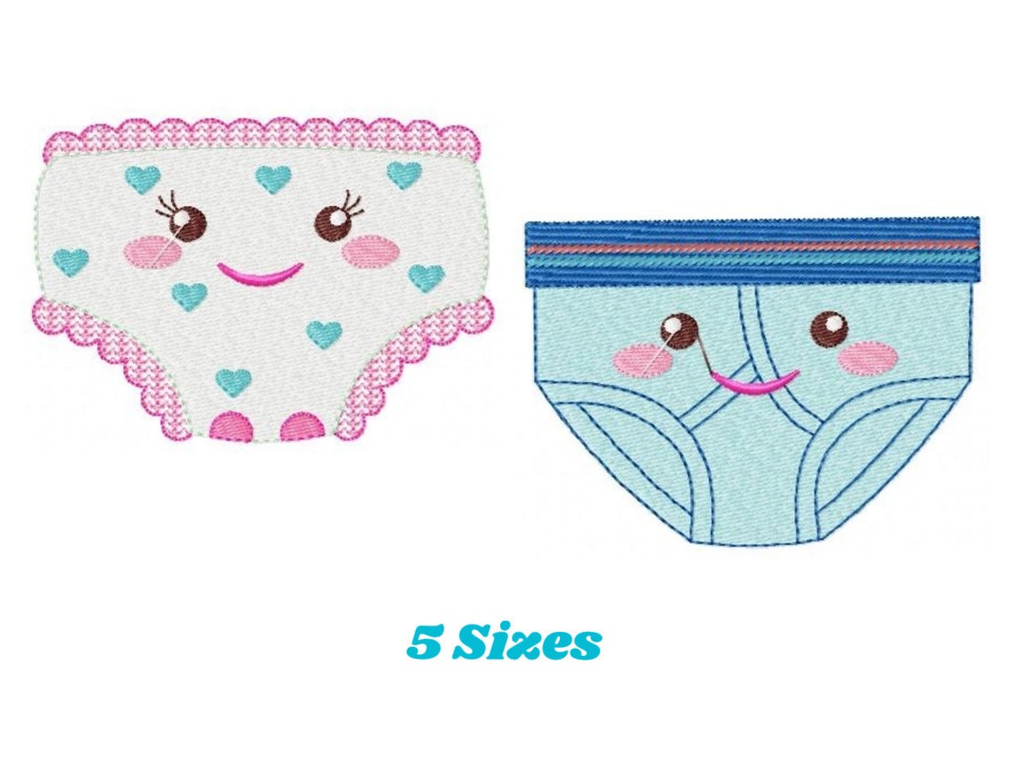 Underwear embroidery designs Undies embroidery design Etsy