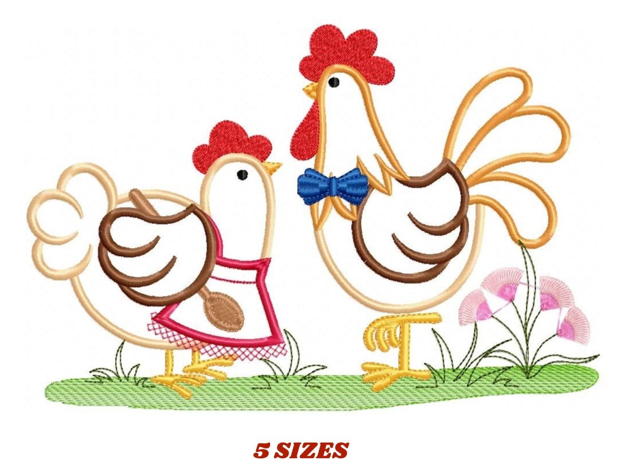 Crazy Chicken Lady Machine Embroidery Design Farm Animal Embroidery 