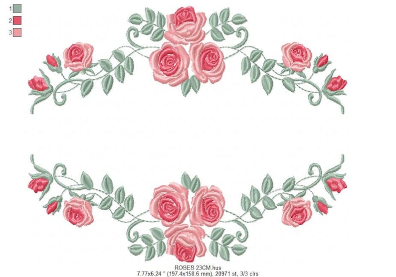 Flowers Embroidery Designs Flower Embroidery Design Machine Etsy